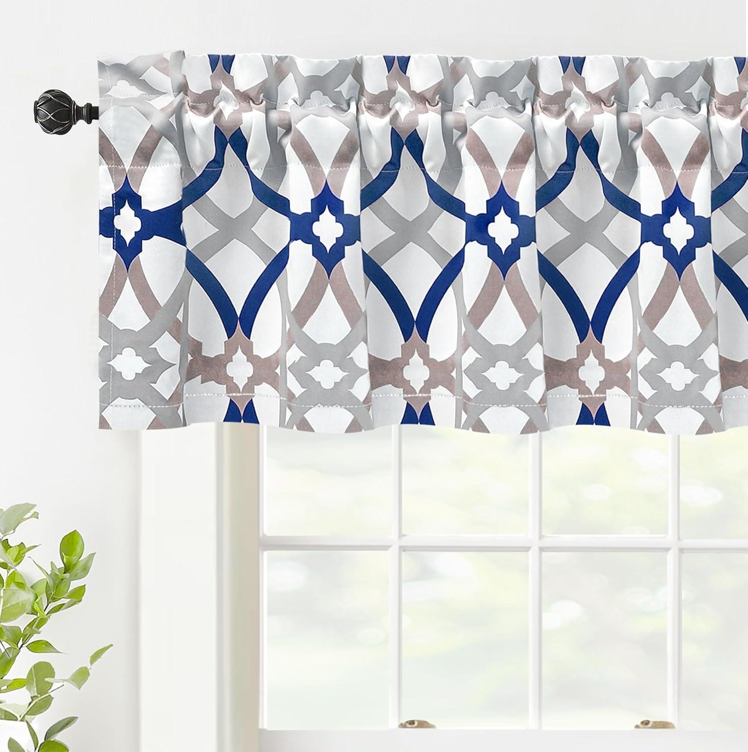 DriftAway Rod Pocket Blackout Valances, 52" x 14"