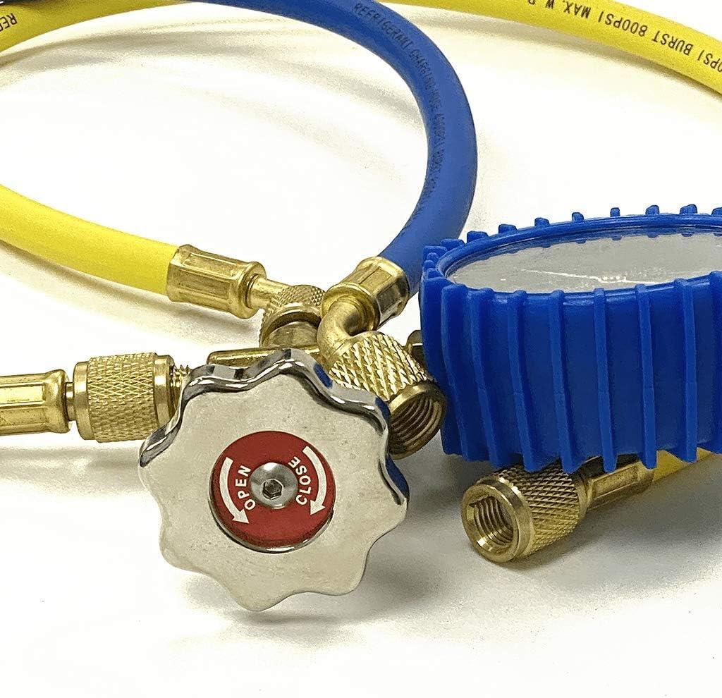 Mini Split 5/16 in. R410a Low Side Suction Charging Service Gauge Hose Set Port