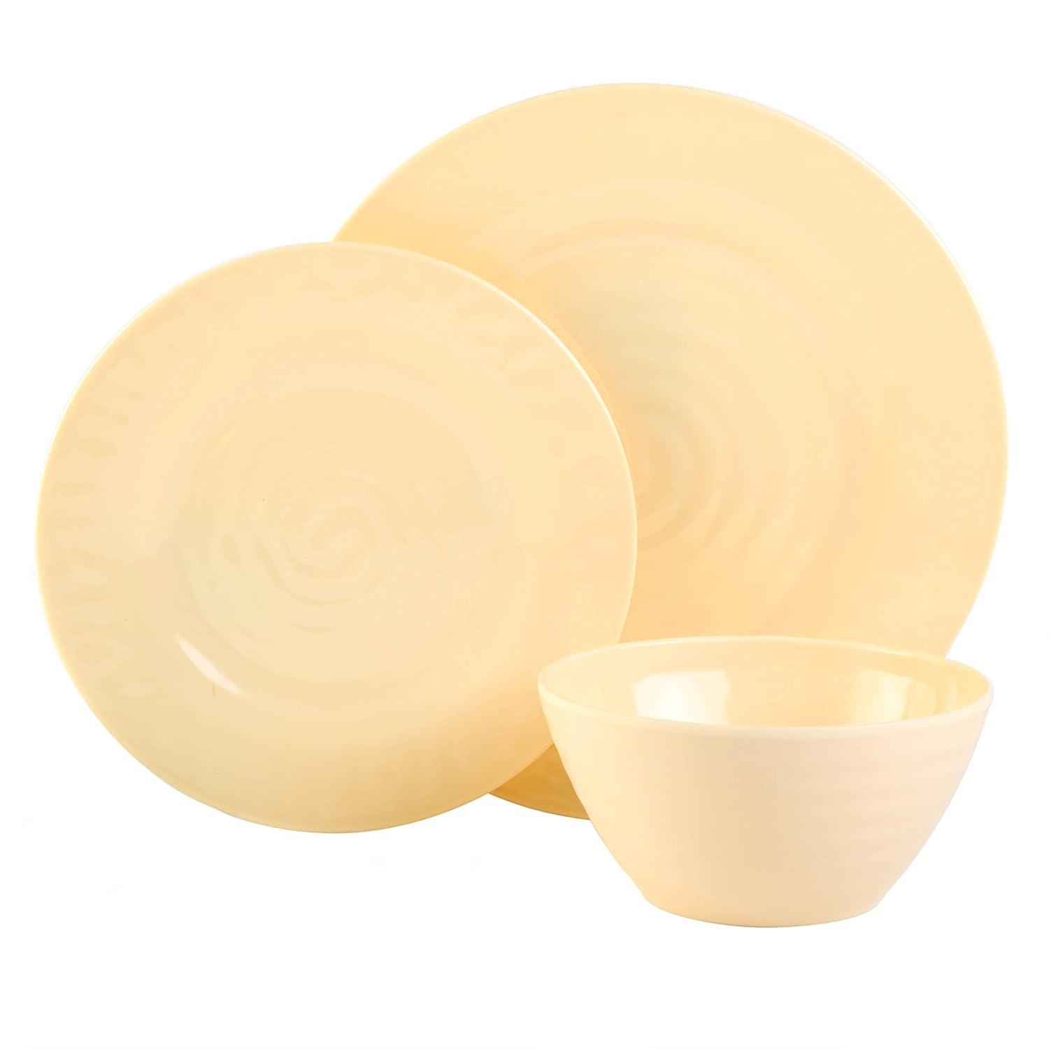 Gibson Elite 12pc Melamine Brist Dinnerware Set