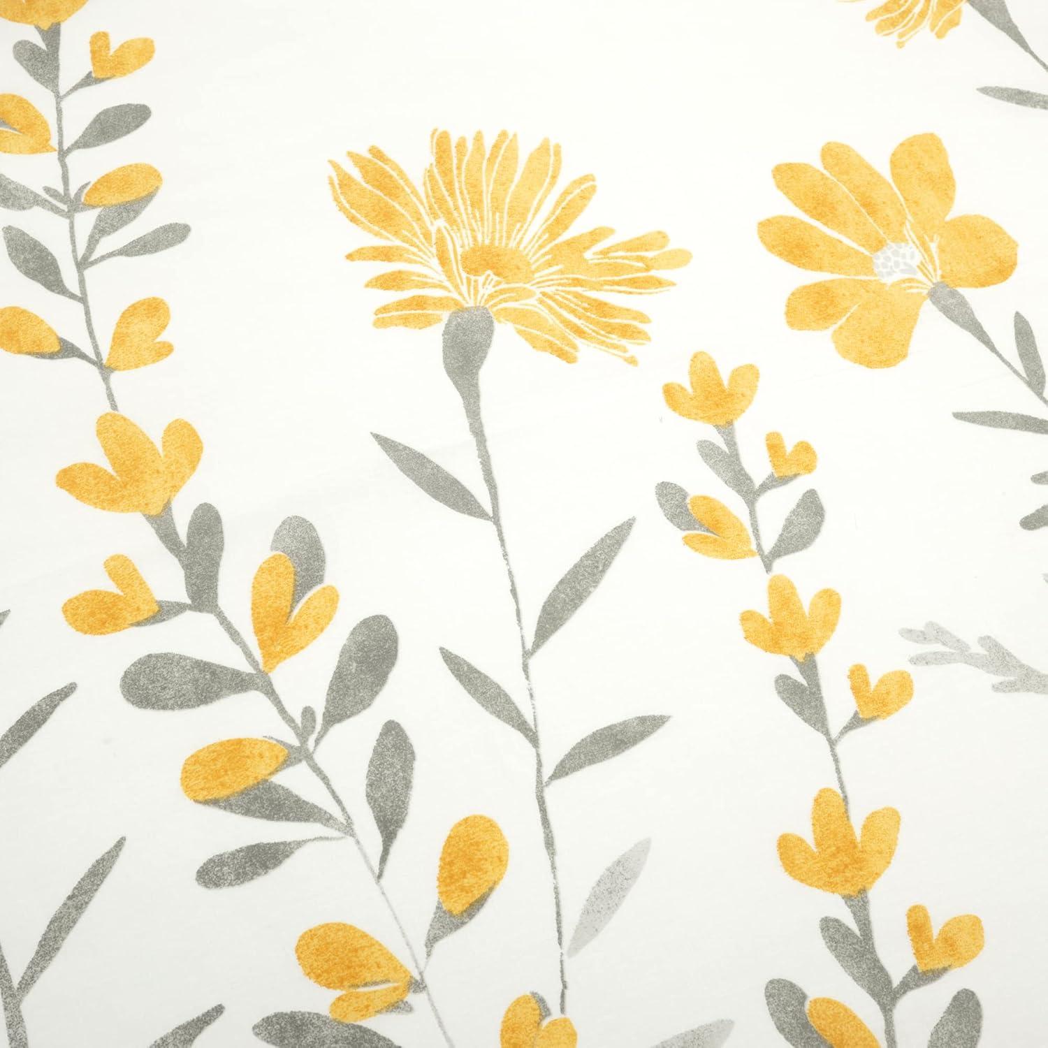 Lush Decor Yellow/Gray Cotton 3 Piece Duvet Cover Set