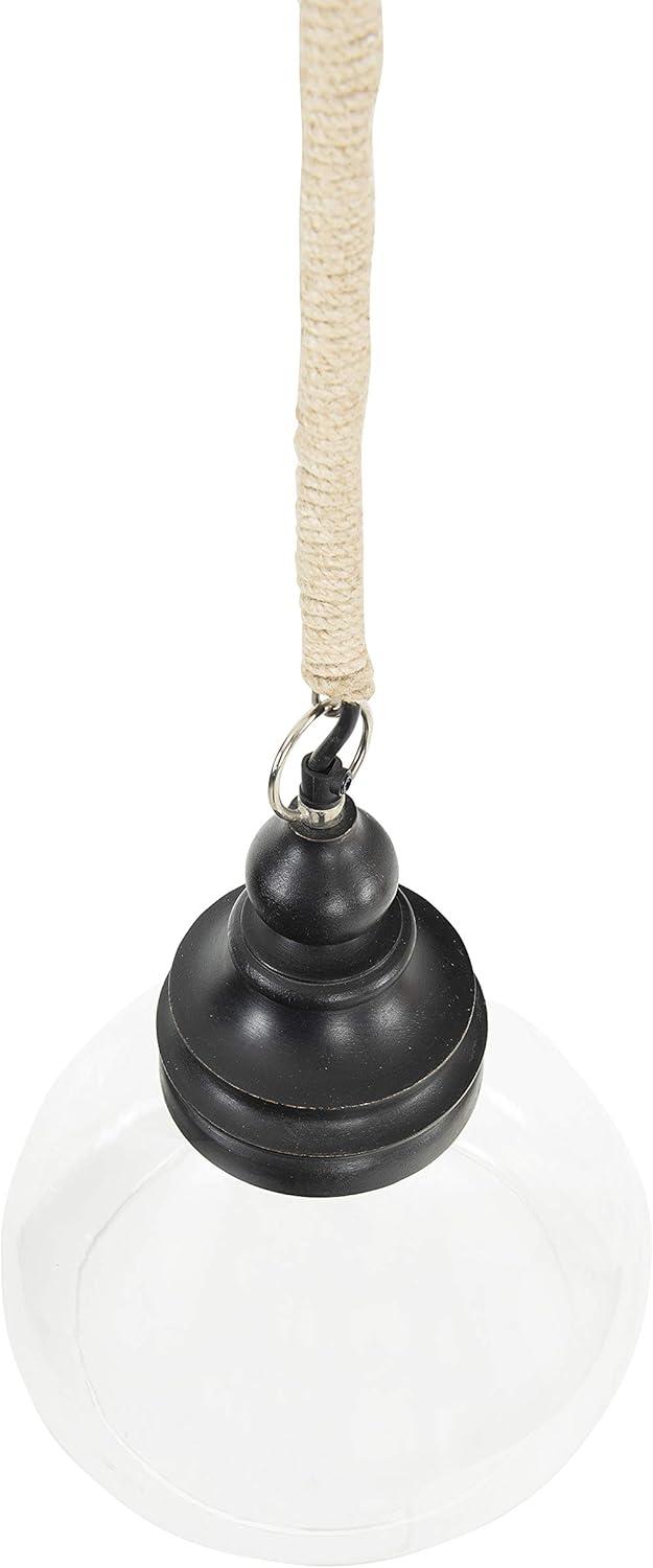 August Grove® Bellantoni Distressed Mango Wood Ceiling Light