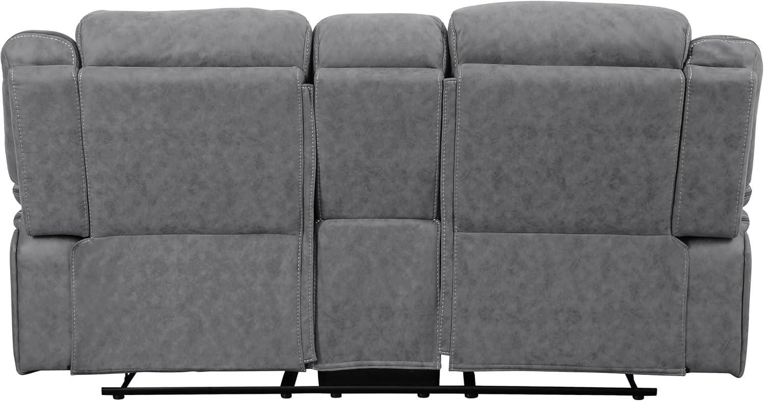 Higgins 3-Piece Gray Microfiber Reclining Sofa Set