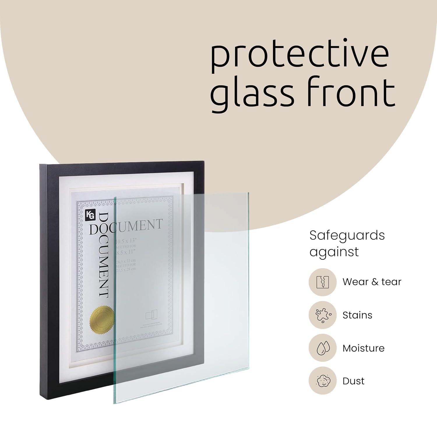 kieragrace KG Contemporary  Morgan Frame  10.5" x 13" Black Engineered Wood