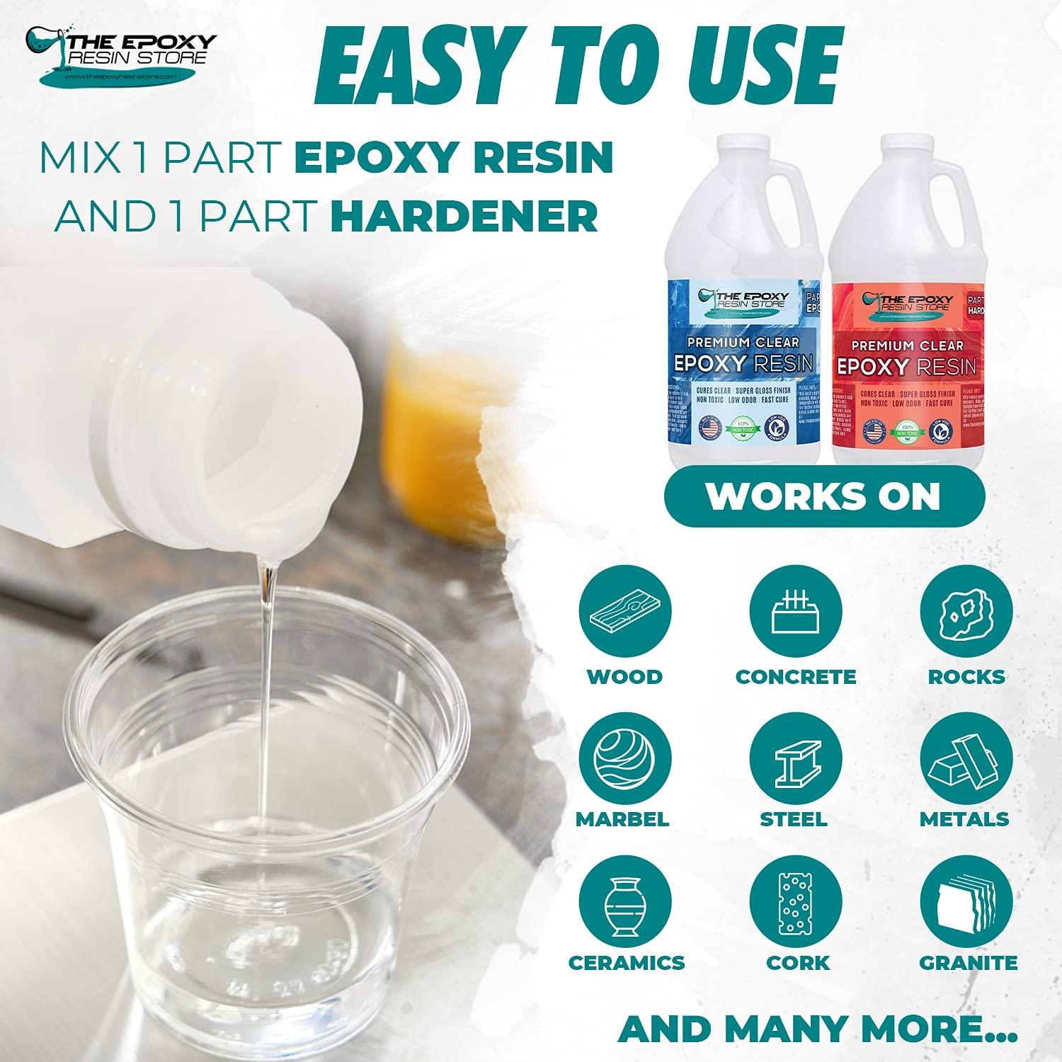 Premium Clear Epoxy Resin Two Gallon Kit for All Applications