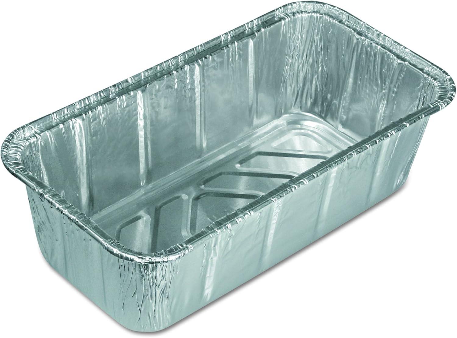 Handi-Foil 36 oz Aluminum Loaf Pans with Lids, 500 Pack