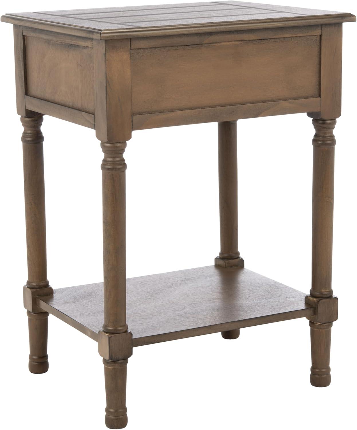 Whitney 1 Drawer Accent Table - Brown - Safavieh.