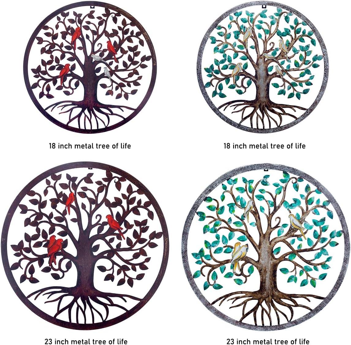 COBEKY Decor Wall Hanging For Living Room Bedroom Garden Porch Patio Office Home Decor, 18In X 18In X 0.88 In