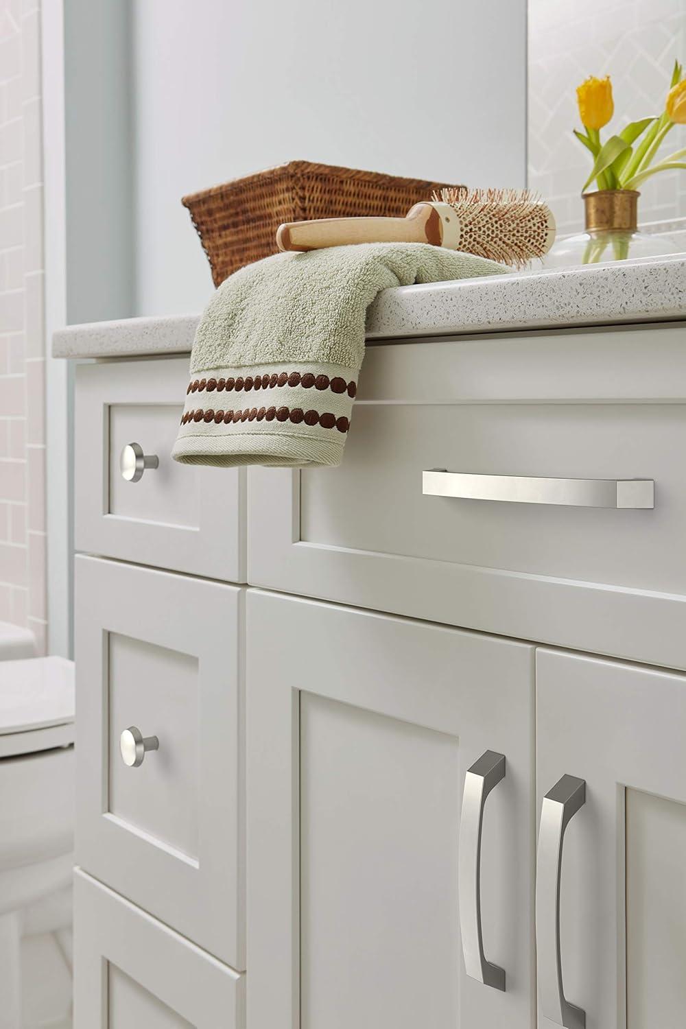 Amerock Premise 6-5/16 inch (160mm) Center-to-Center Satin Nickel Cabinet Pull