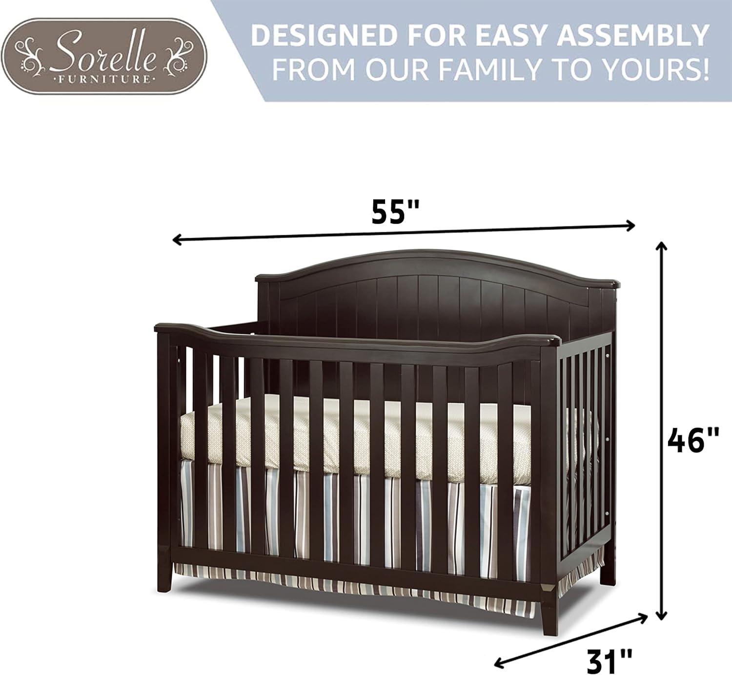 Sorelle Fairview 4-in-1 Crib in Espresso