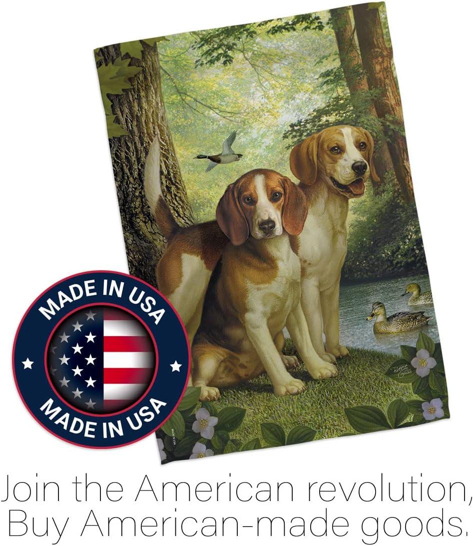 Breeze Decor Double Sided 40'' H x 28'' W Polyester Animal Flag Set