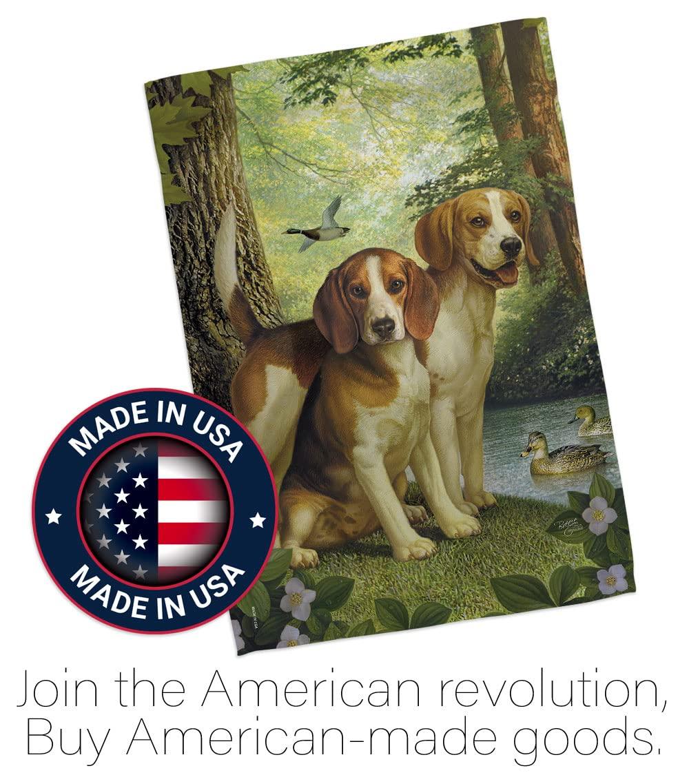 Breeze Decor Double Sided 40'' H x 28'' W Polyester Animal Flag Set