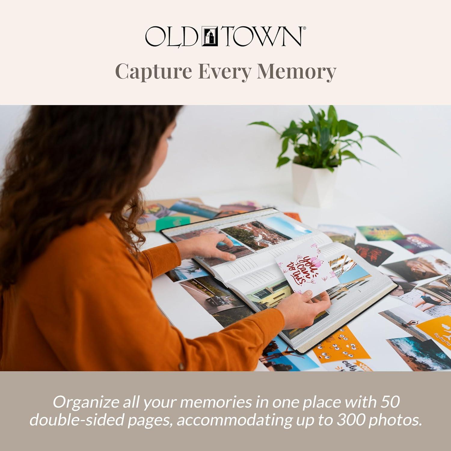 QUALITY FLOORING INC. 2-Pack Bonded Leather Photo Albums, Photo Album 5X7 & 4X6 Slots