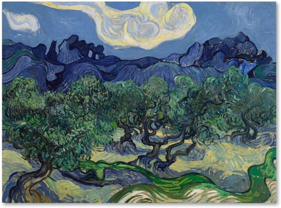 Van Gogh 'The Olive Trees' Canvas Art