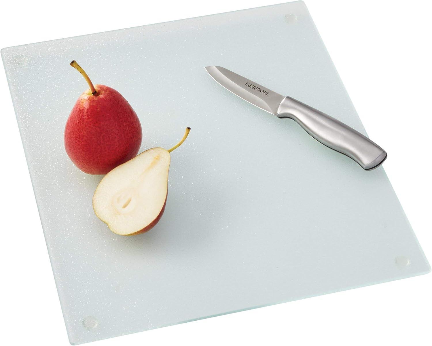 Farberware 12-inch x 15-inch Nonslip Glass Utility Cutting Board