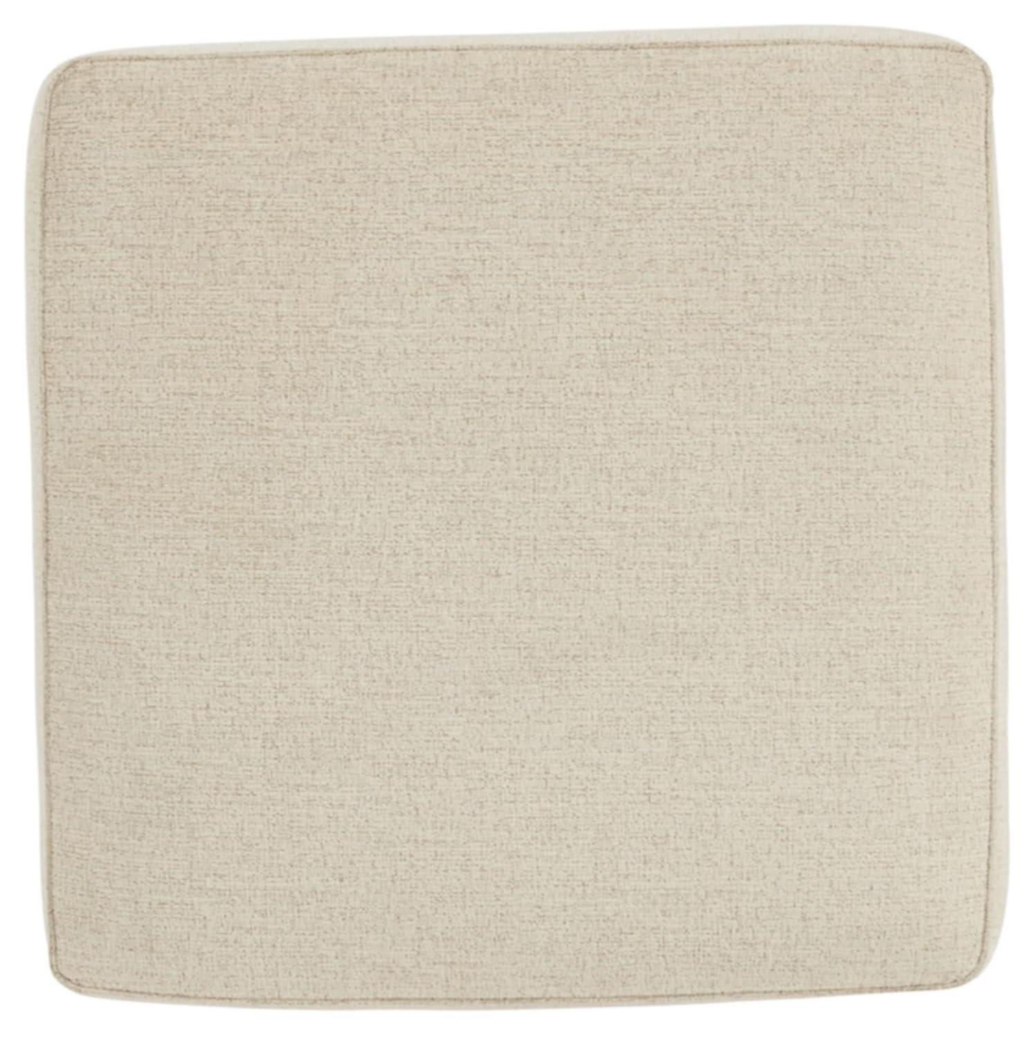 Oversized Abinger Accent Ottoman Natural - Signature Design by Ashley: Modern Square Upholstered Bench, Textured Finish