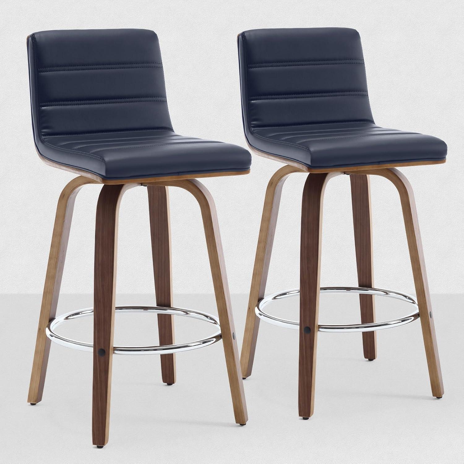 Corrigan Studio® Upholstered Swivel Stool (Set of 2)