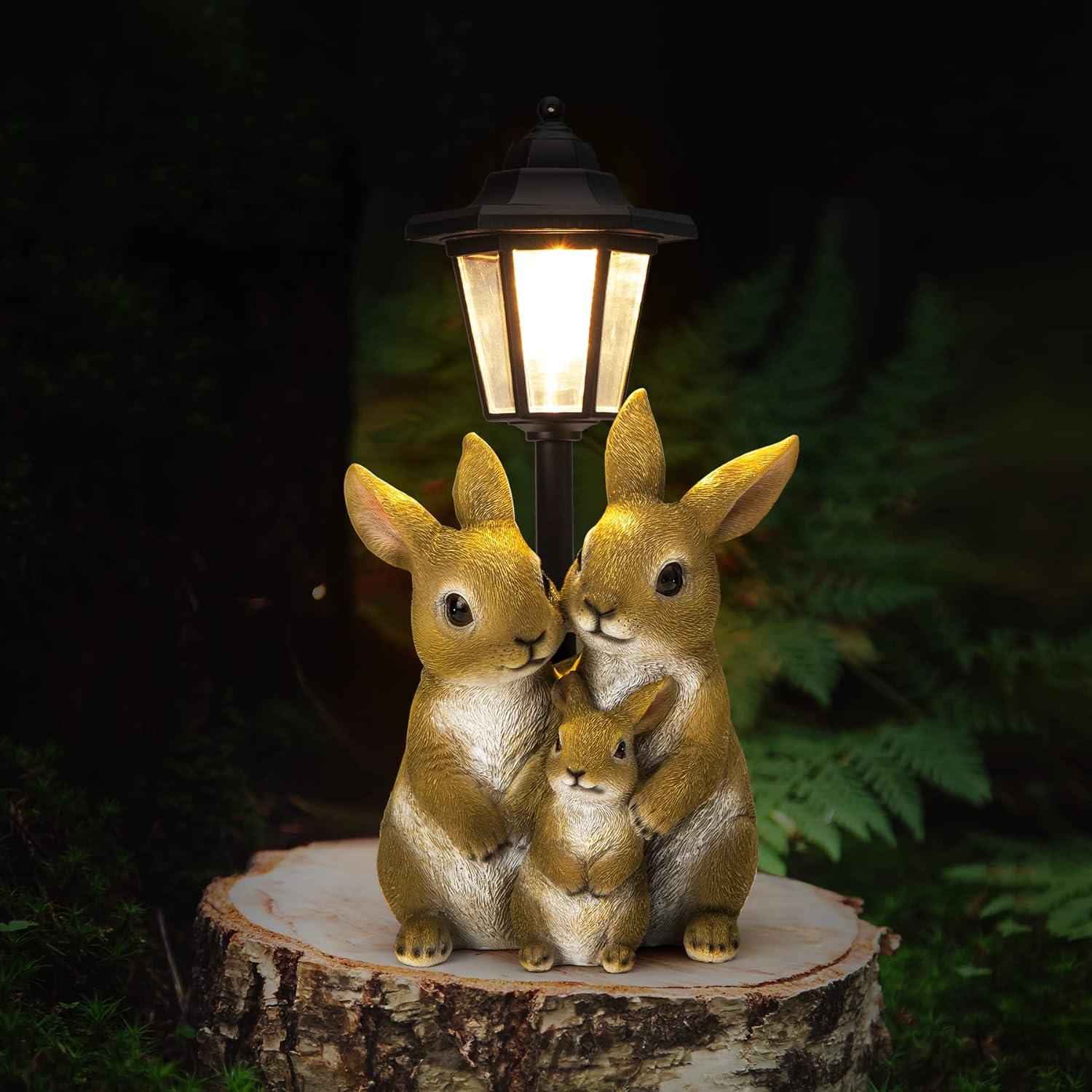 Lights And Flowerpot Funny Garden Decor Housewarming Gifts Lights For Patio Yard, Balcony Decorations (Dog And Cat)