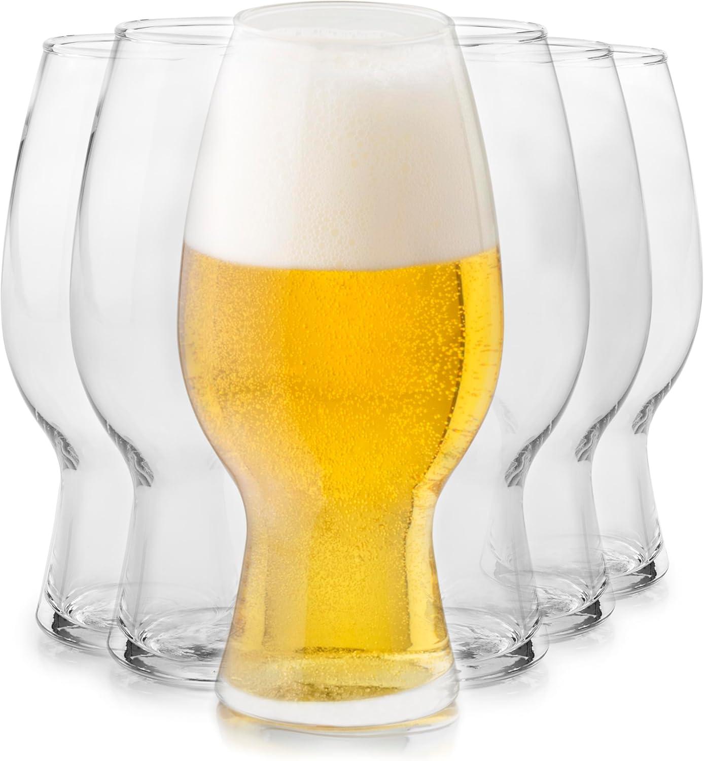 Libbey Entertaining Essentials Craft Beer Glasses, 20.8 ounce, Set of 6