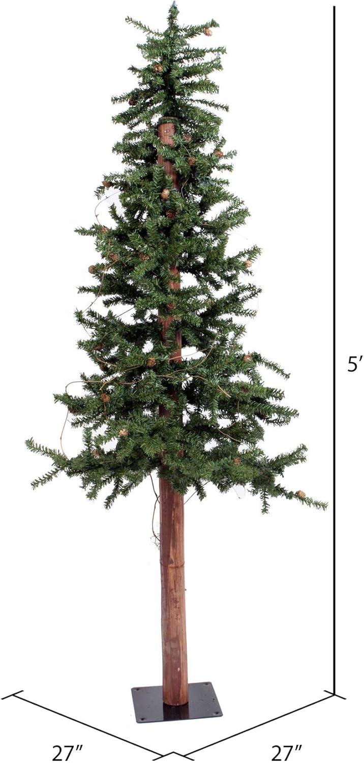 Vickerman Artificial Alpine Tree with Pine Cones & Vine