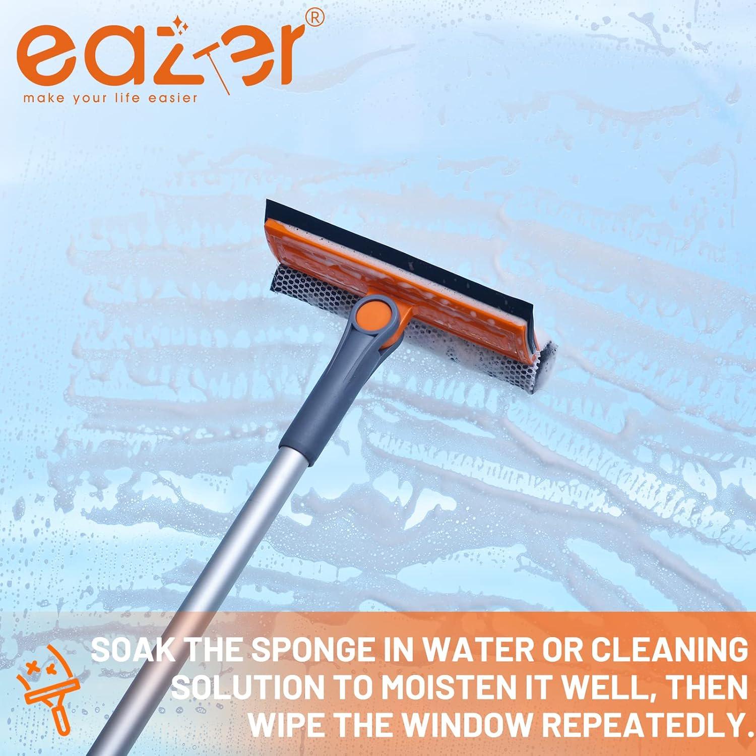 Adjustable Aluminum and Rubber Window Cleaning Squeegee Kit