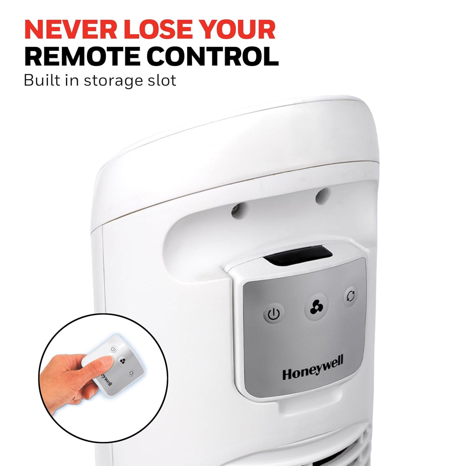 Honeywell QuietSet 5 Speed Oscillating Tower Fan White HYF260W