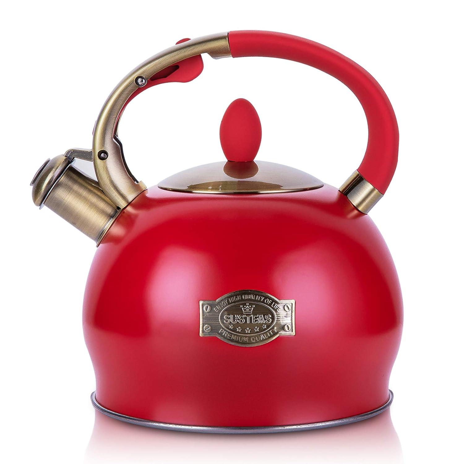 LUXESIT LUXESIT 2.64 Quarts Stainless Steel Whistling Stovetop Tea Kettle