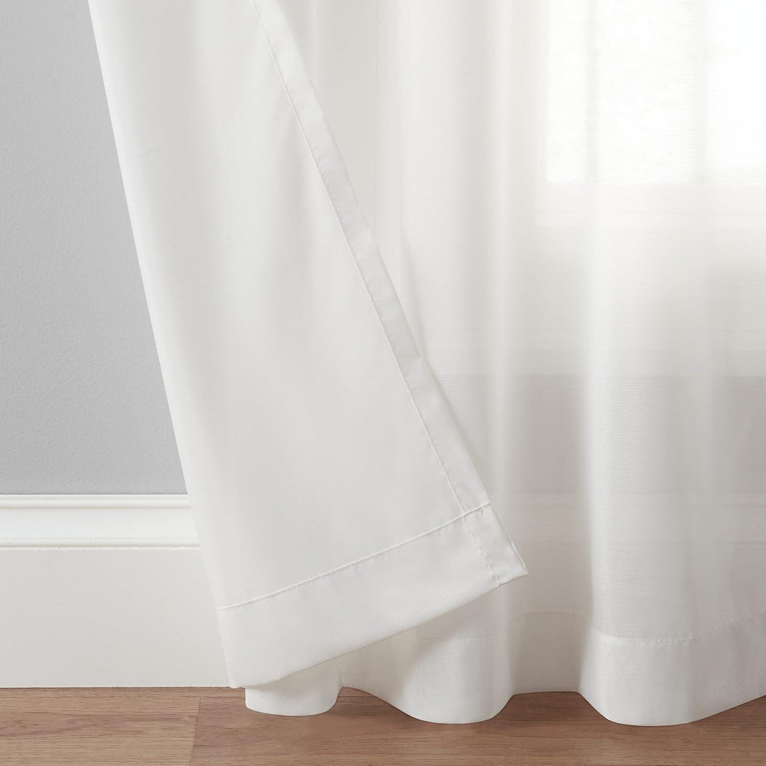 Eclipse Chelsea Polyester Sheer Curtain Single Panel