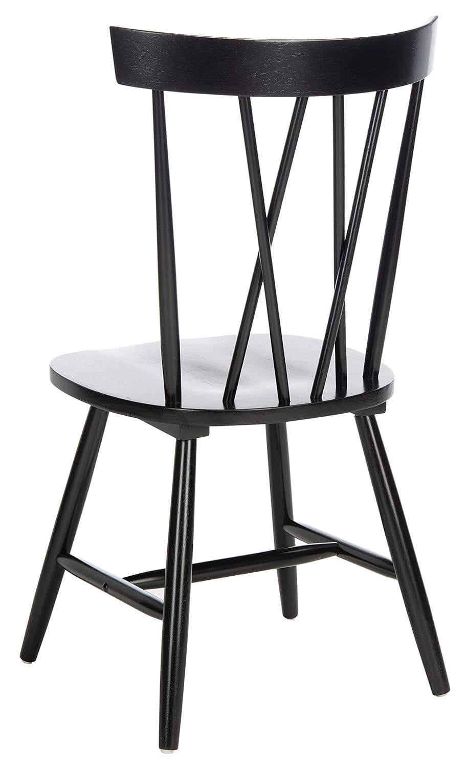 Friar Dining Chair (Set of 2) - DCH1401 - Black - Safavieh