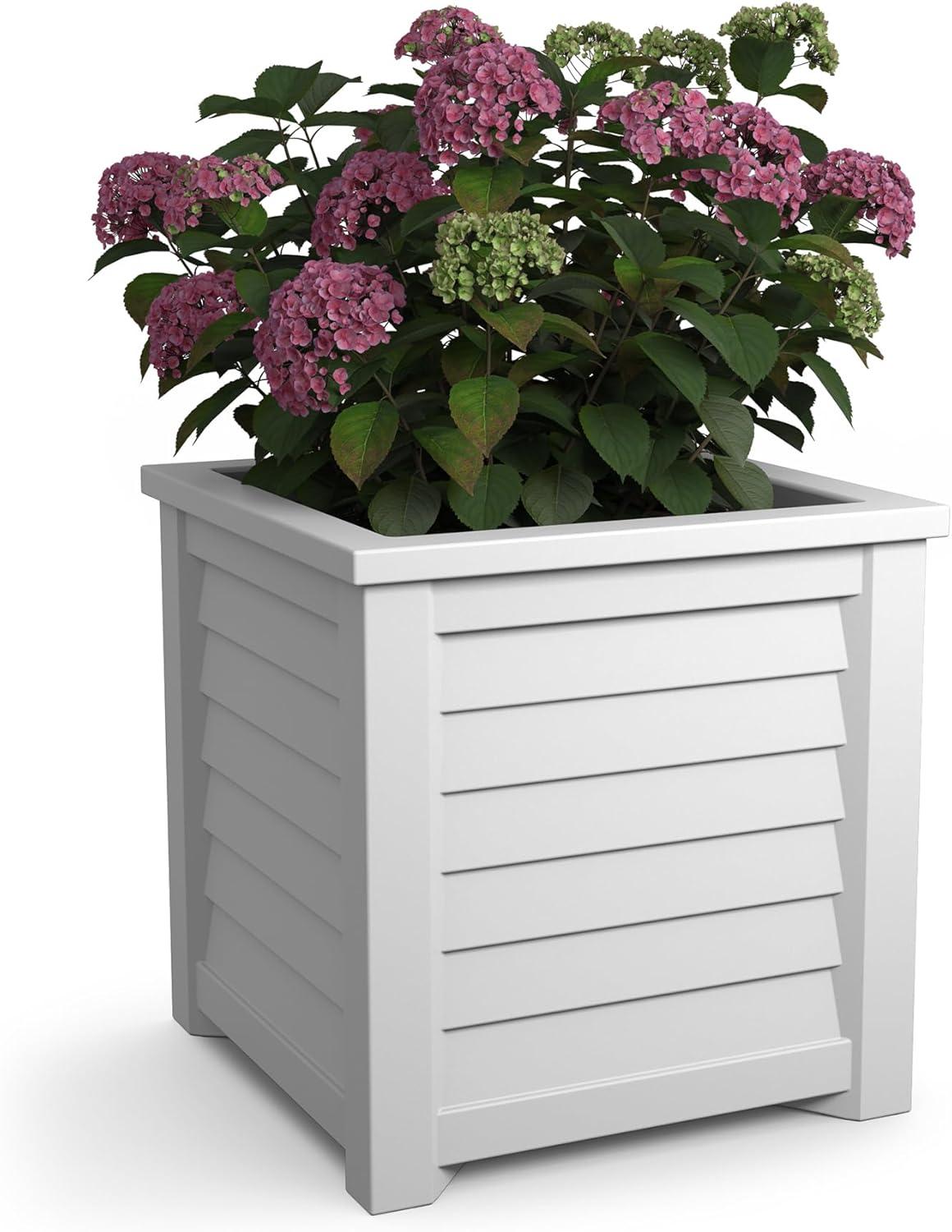 Lakeland Square Resin Planter with Water Reservoir