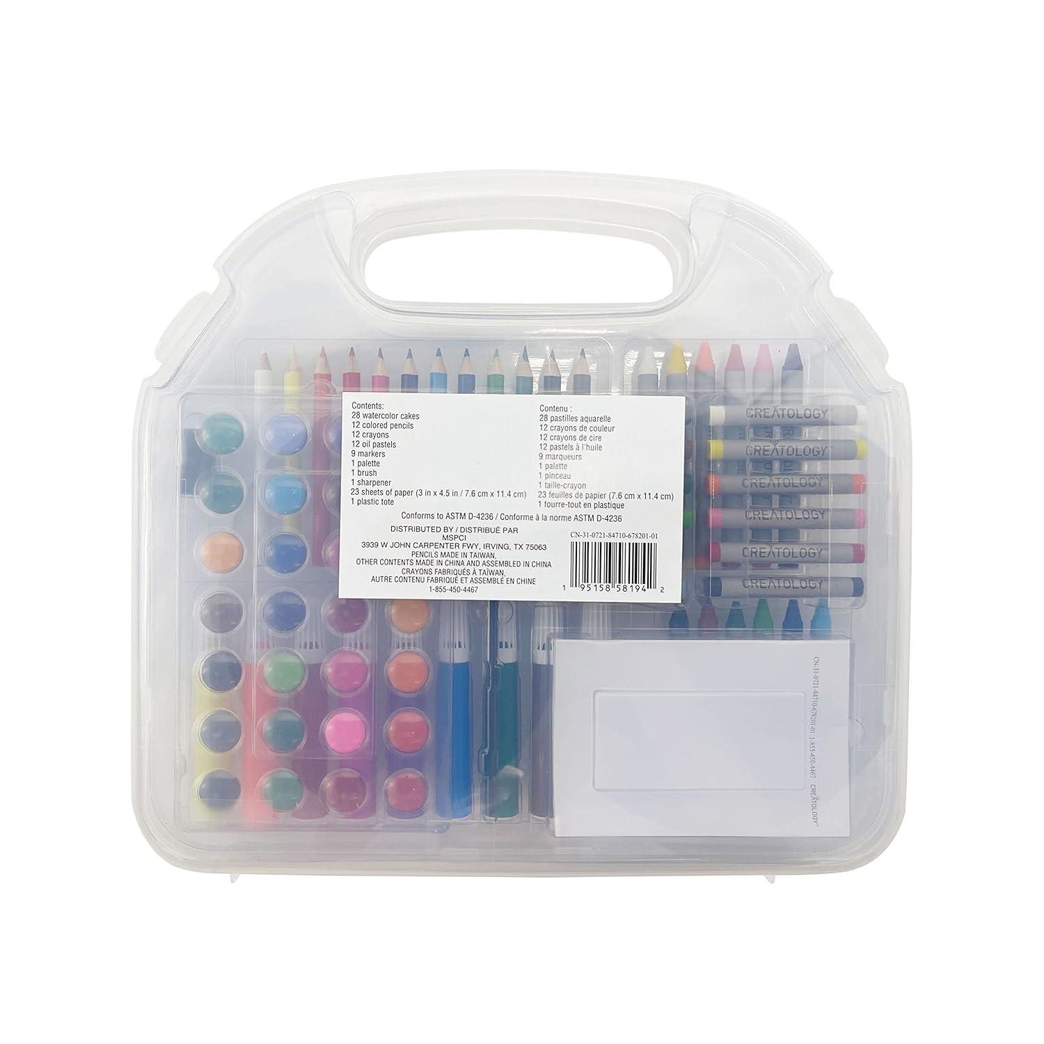 Creatology 100 Piece Multicolor Kid's Art Tote Kit