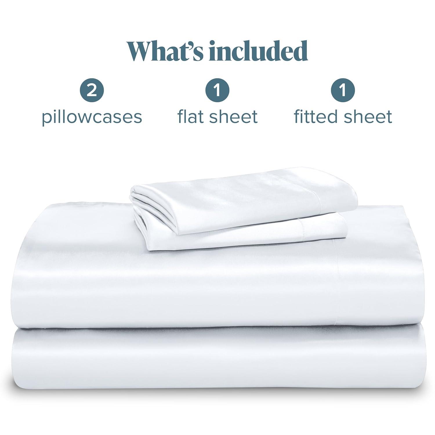 Bare Home Satin Sheet Set
