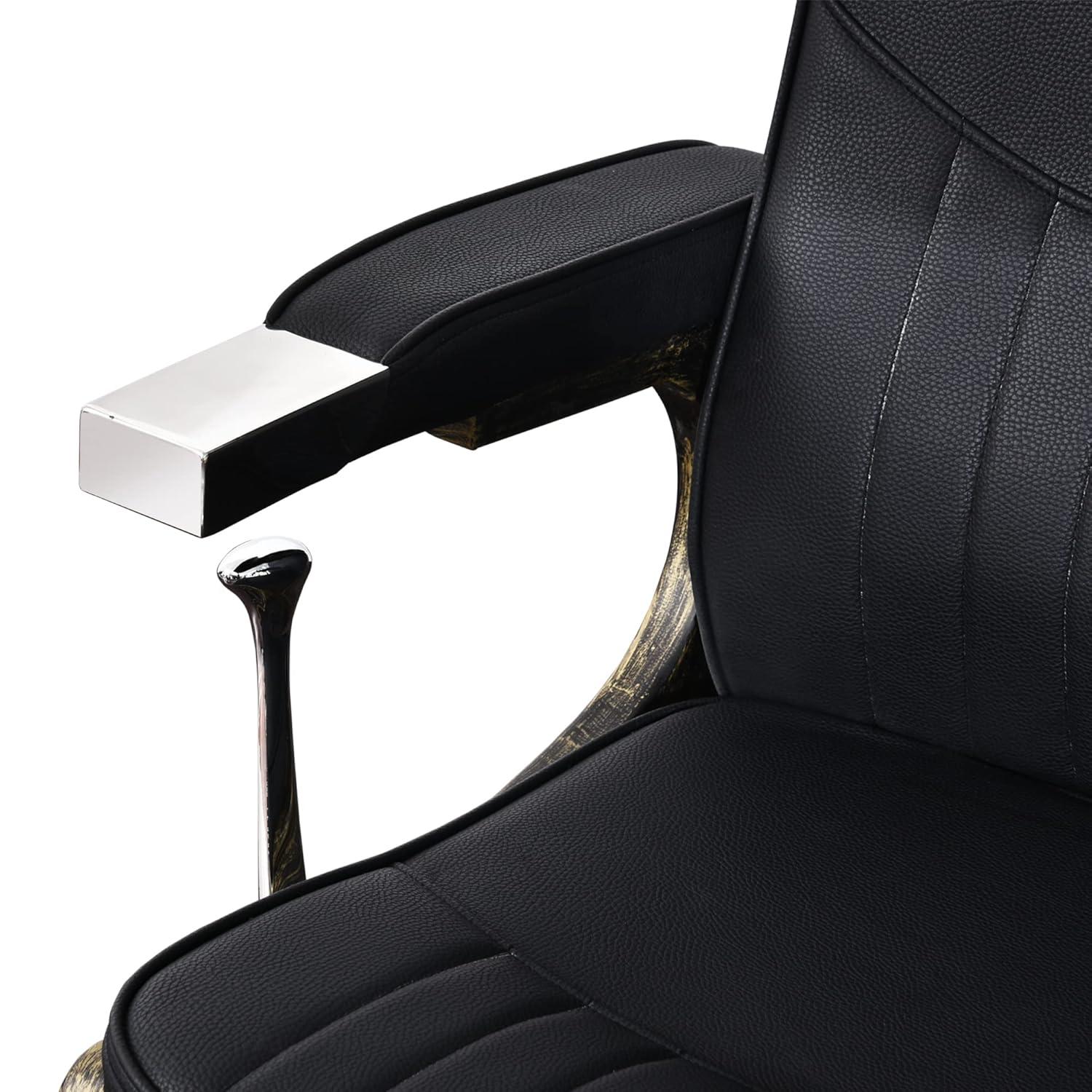 BarberPub Vintage Hydraulic Recline Beauty Salon Spa Barber Chair Black 2905