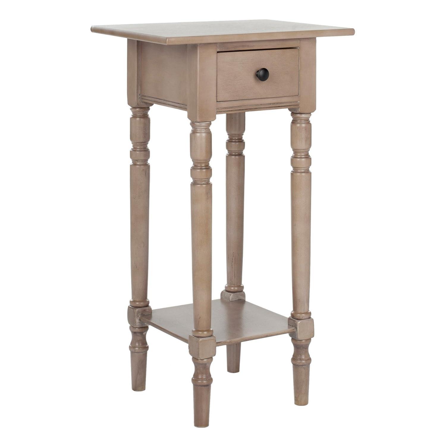 Sabrina End Table - AMH5704B - Distressed Black - Safavieh Couture