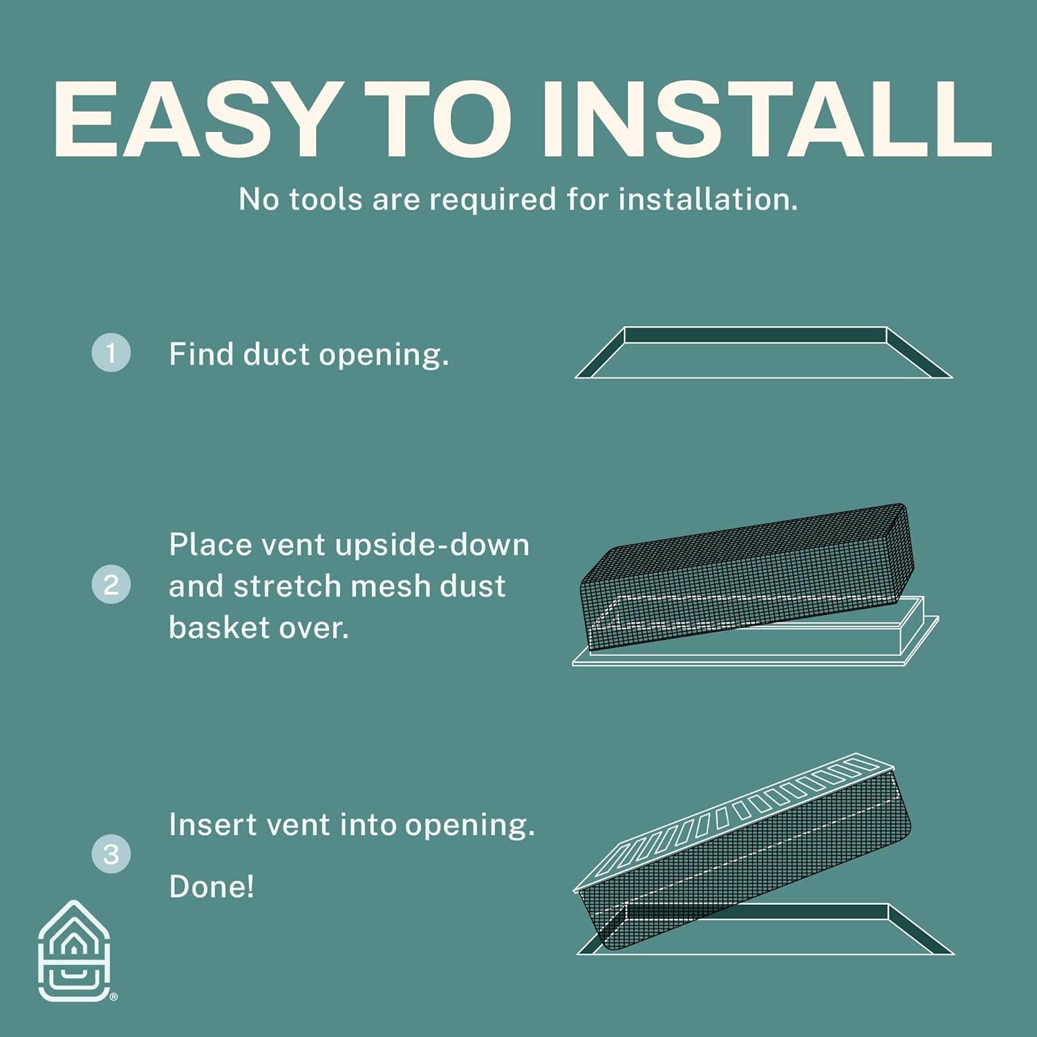 Home Intuition Victorian Floor Vent Cover Register With Mesh Net