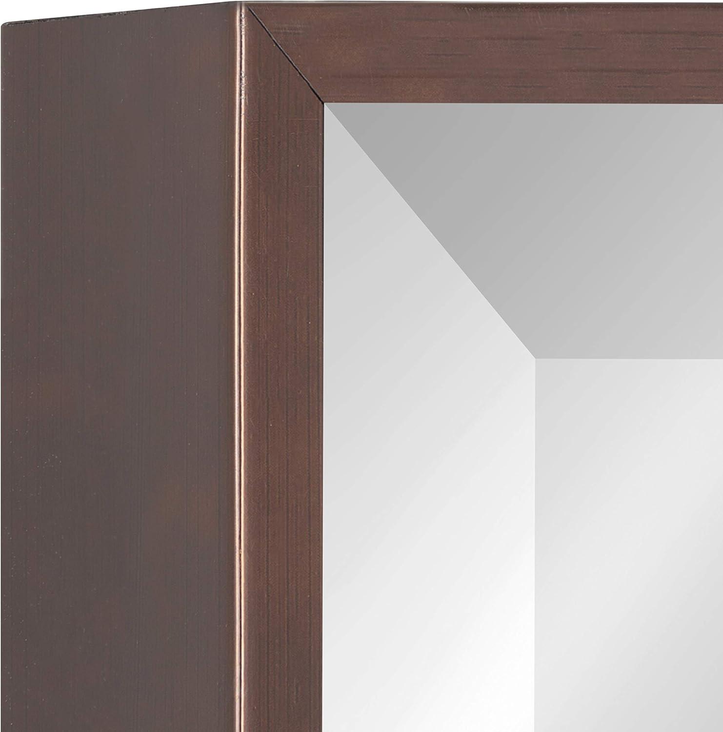 24.7&#34; x 36.7&#34; Rhodes Rectangle Wall Mirror Bronze - Kate &#38; Laurel All Things Decor