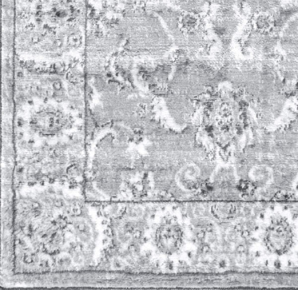 2'x8' Modern Persian Vintage Runner Rug, Light Grey - JONATHAN Y