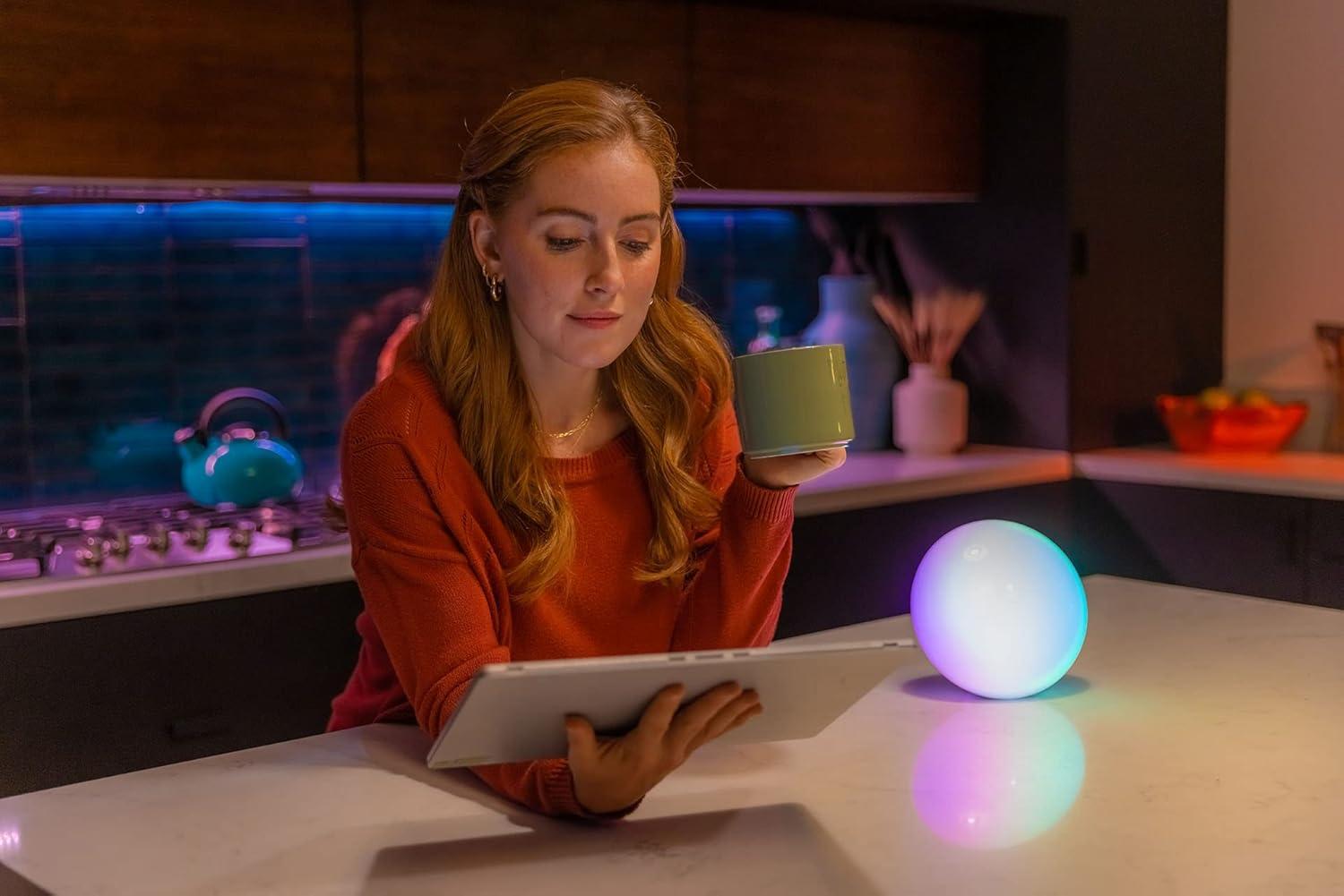 BlissRadia 8" Multicolor LED Smart Ambient Mood Lamp