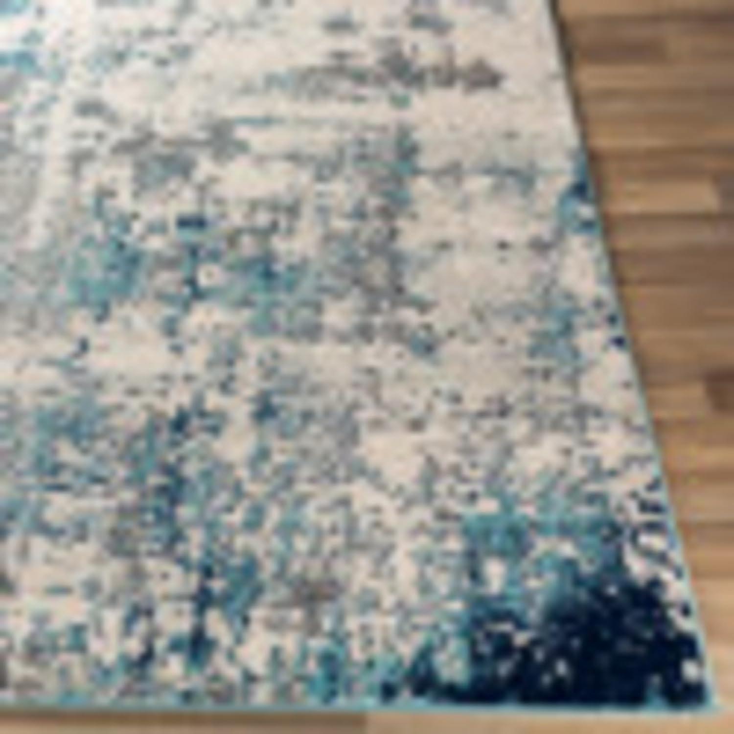 Livabliss Sunderland Modern Abstract Area Rug,7'10" x 10'2",Blue