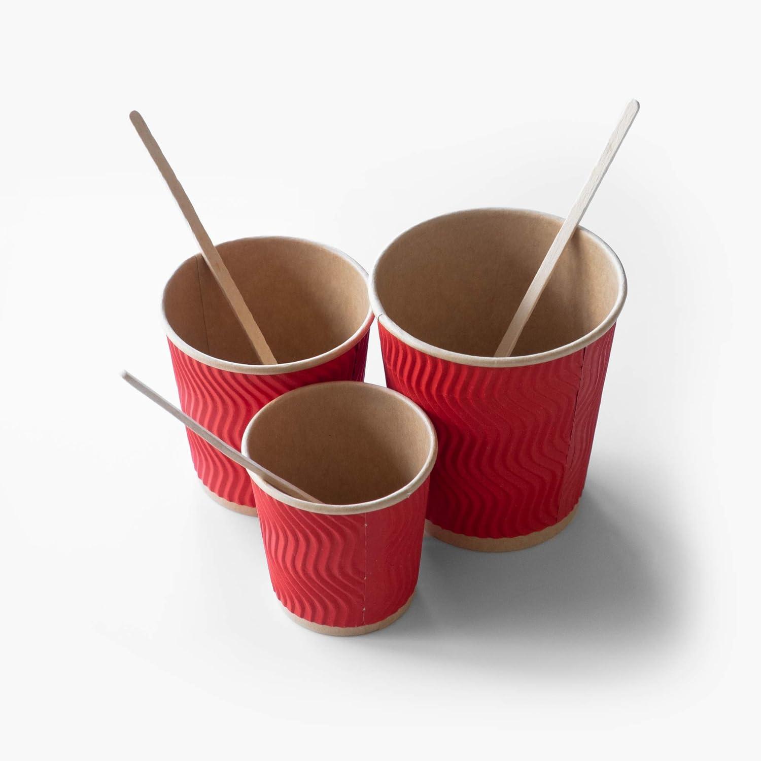 GUSTO 7.5" Wooden Coffee Stirrers Wood Stir Sticks for Coffee Bar, 1000-Pack