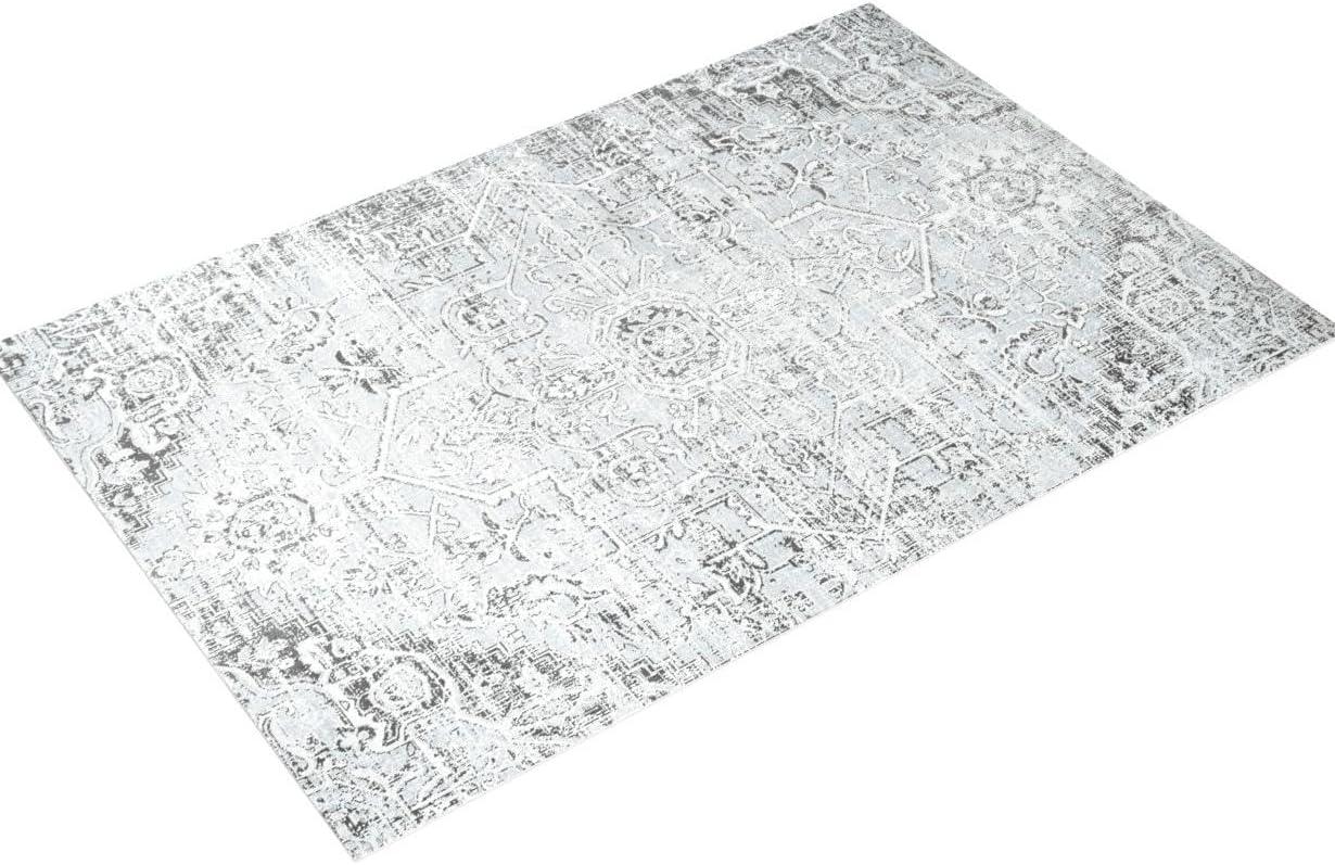 Nicole Miller Nicole Miller New York Patio Sofia Medallion Indoor/Outdoor Area Rug, Light Grey/Dark Grey