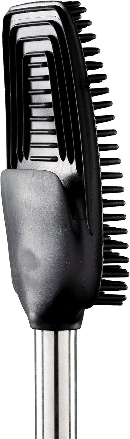 Toilet Brush Holder Stainless Steel/Black - Bath Bliss