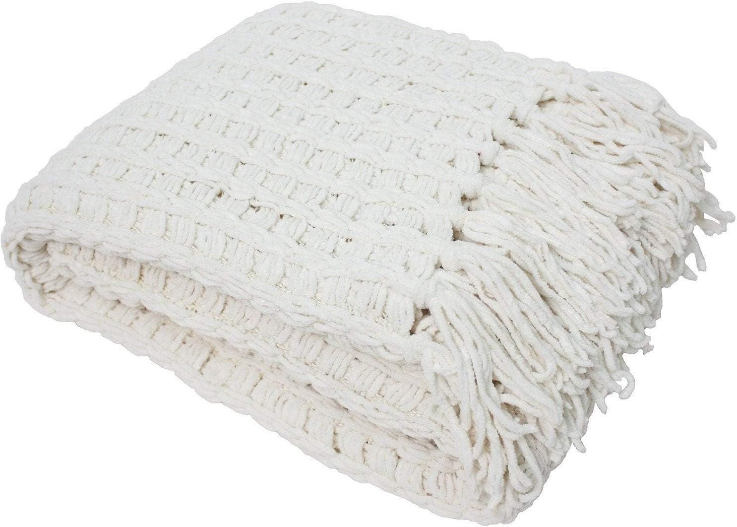 Chenille Woven Throw Blanket