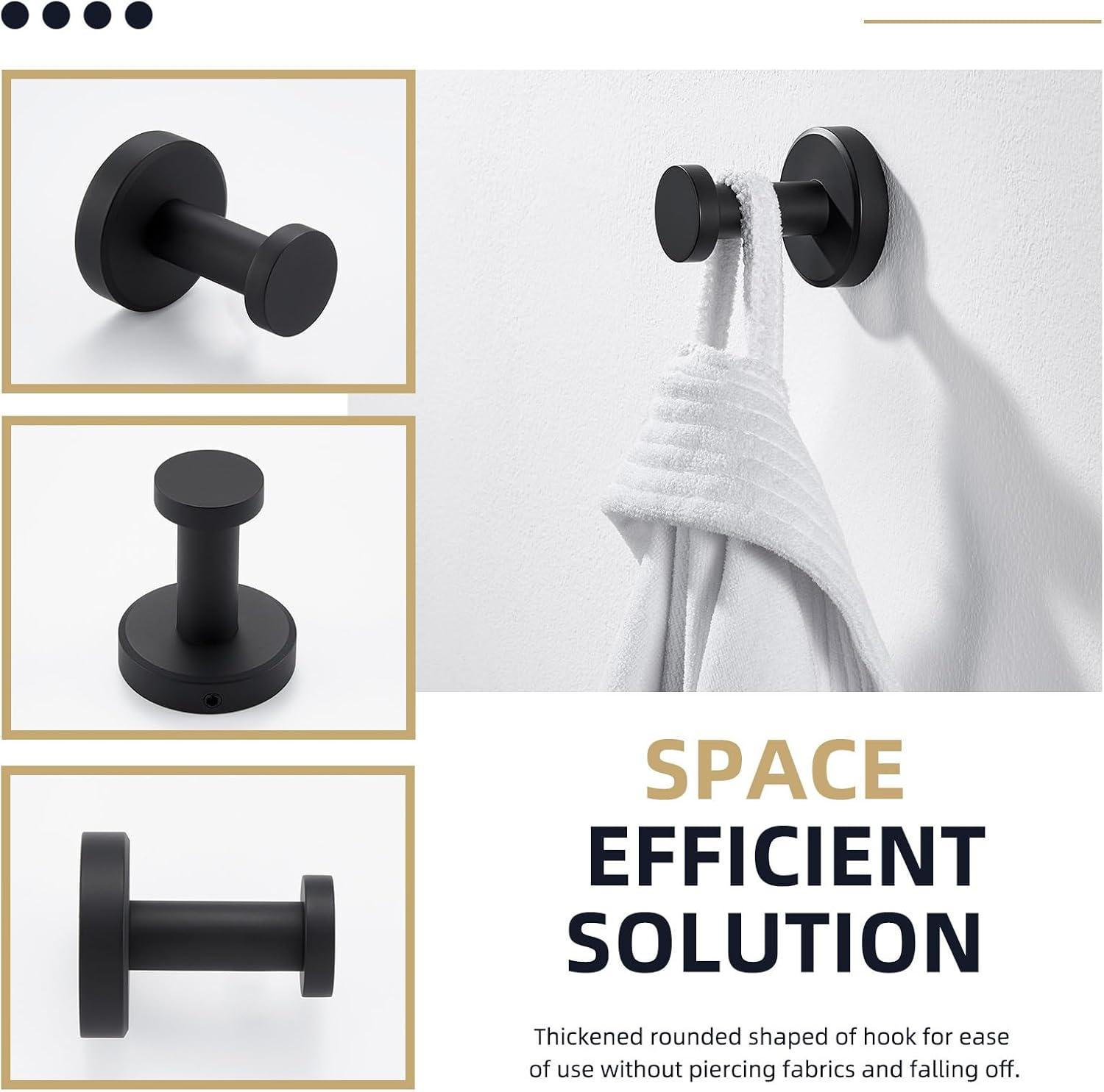 AngleSimple AE083 Stainless Steel Wall Mounted Robe Hook