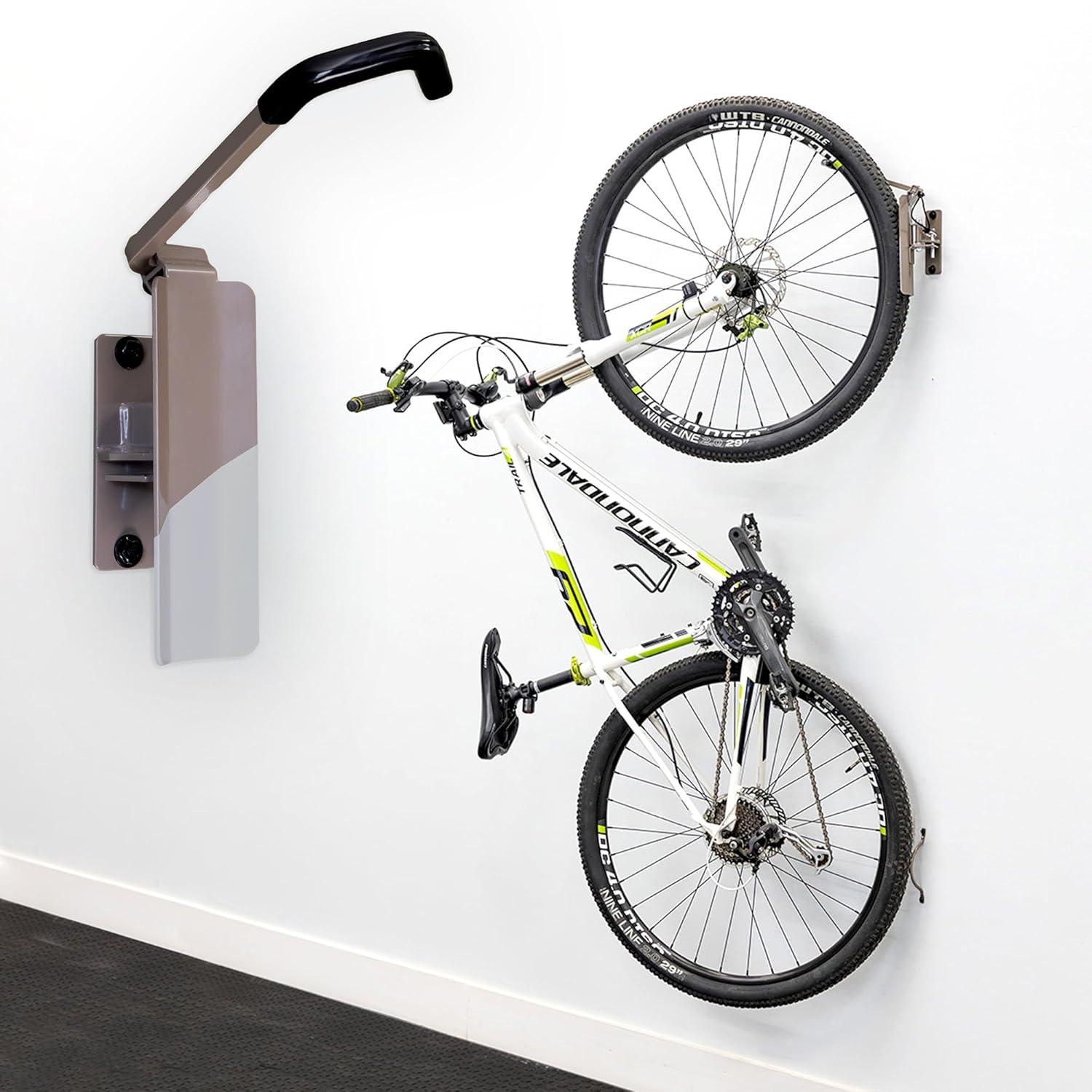 StoreYourBoard Swivel Mount Bike Storage Rack | Garage Wall Hook | Mud