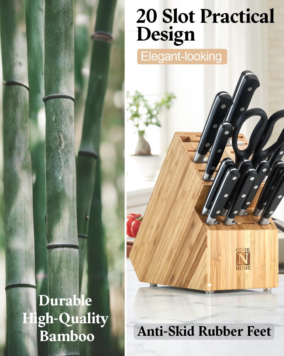 Cook N Home Cook N Home Knife Storage Block Without Knives