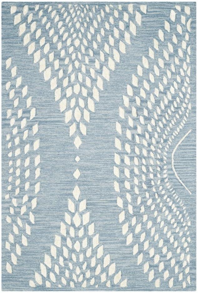 Bella BEL126 Hand Tufted Accent Rug - Blue/Ivory - 3'x5' - Safavieh.