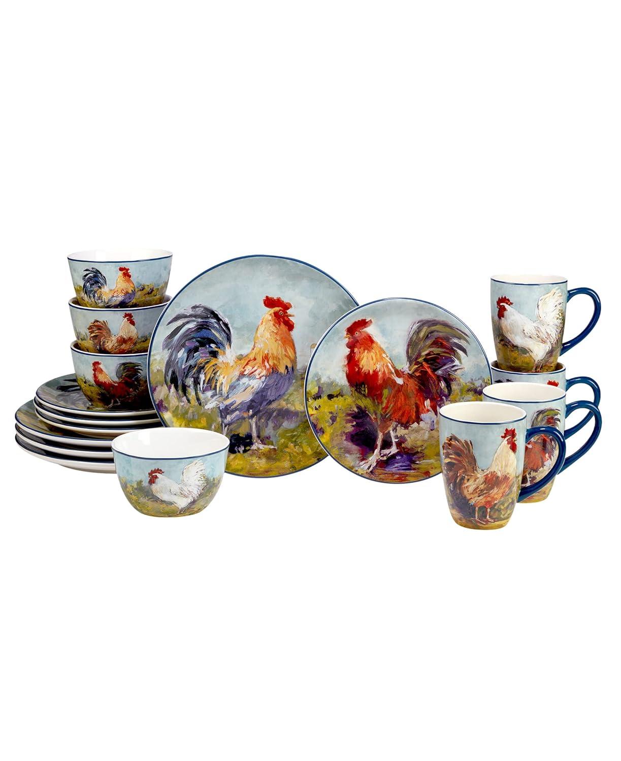 Certified International Certified International Rooster Meadow 16Pc Dinnerware Set