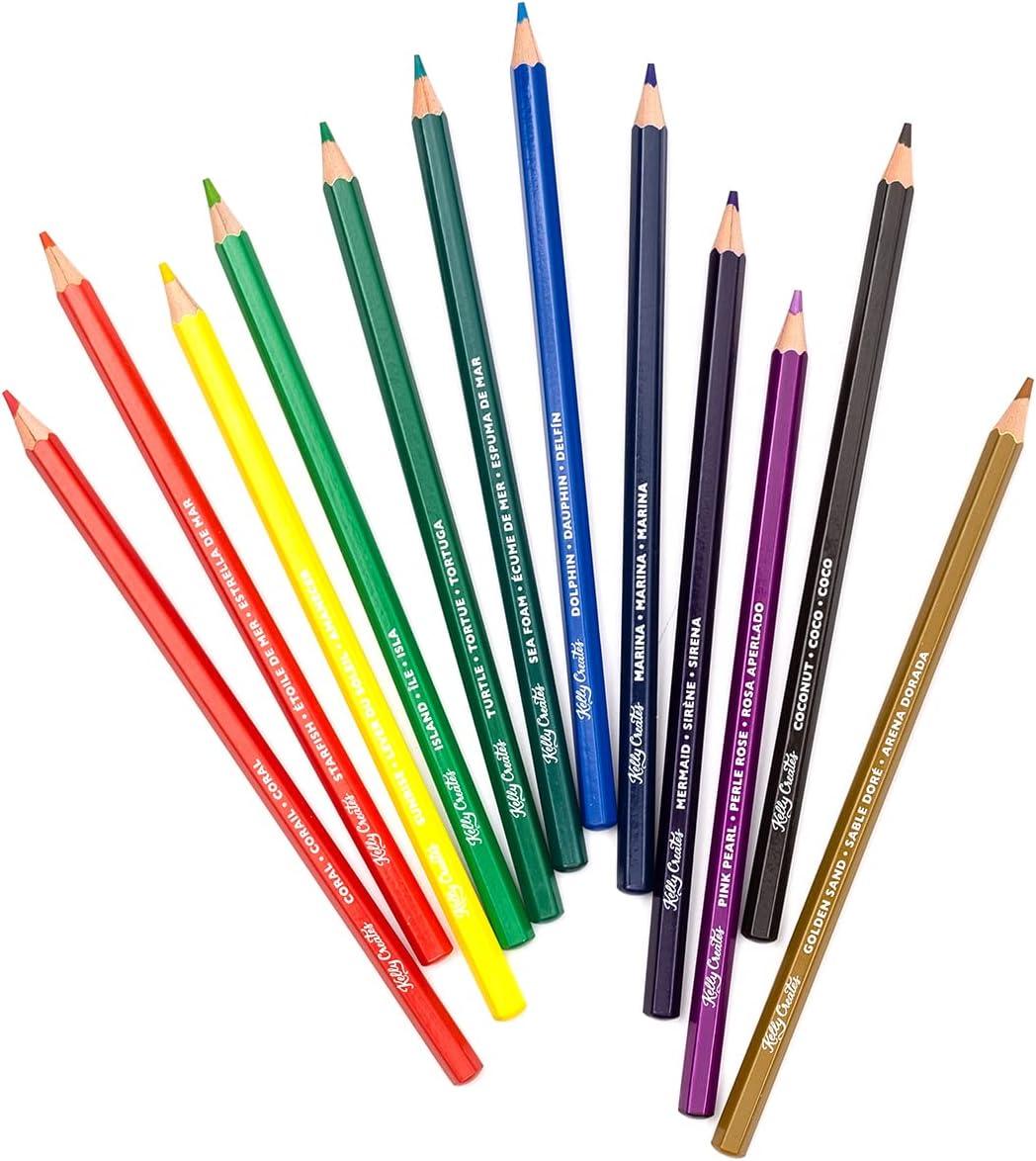 12-Piece Assorted Color Watercolor Pencil Set