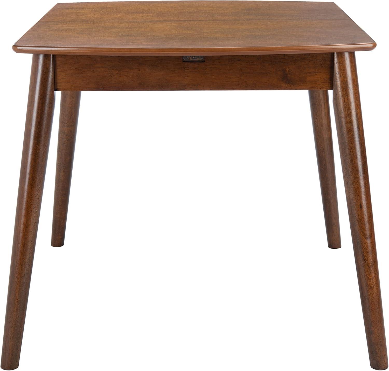 Varda Manual Extension Dining Table - Walnut - Safavieh