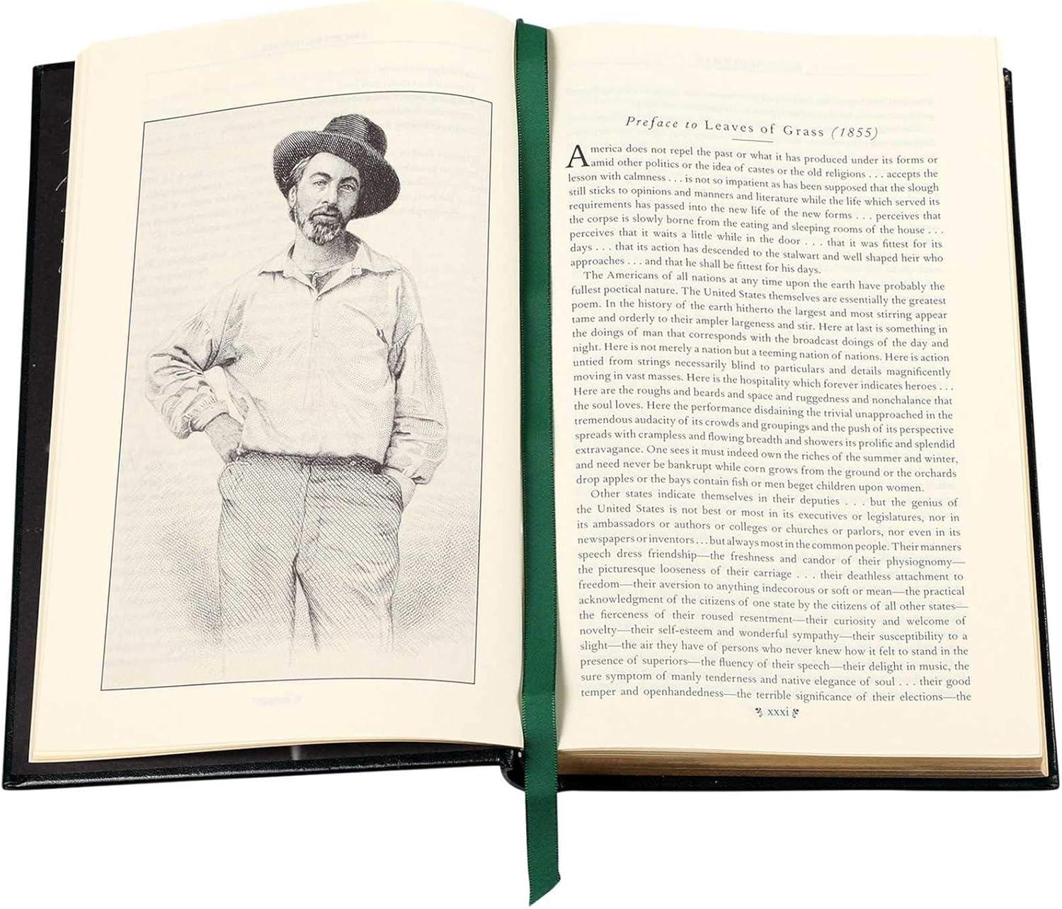 Leaves of Grass - (Leather-Bound Classics) by  Walt Whitman (Leather Bound)